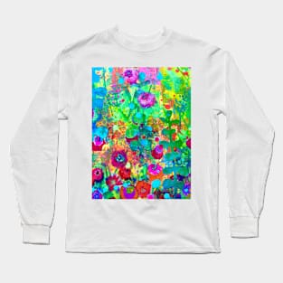 Colourful Country Garden Long Sleeve T-Shirt